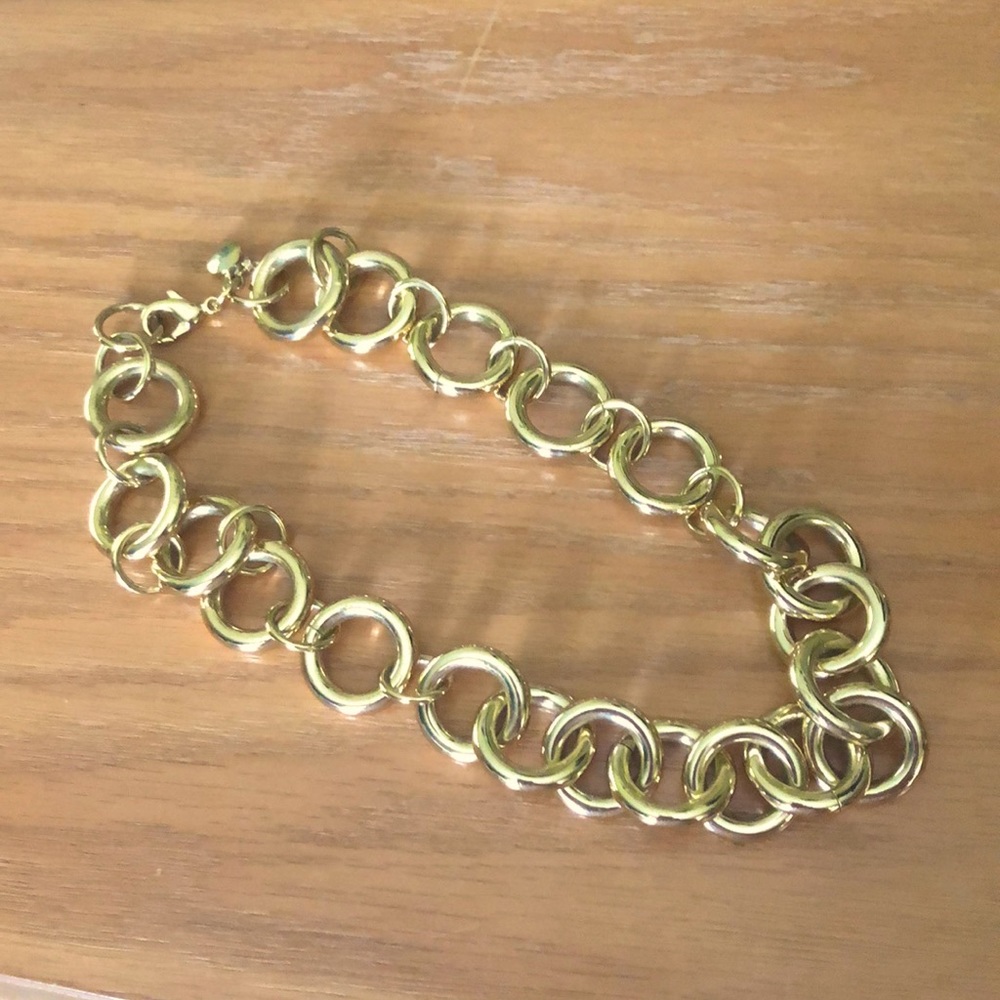 J Crew chunky gold necklace